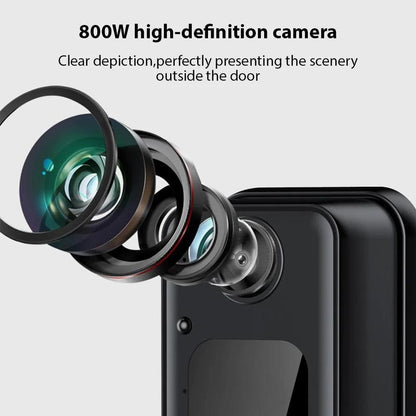 4.3 Inch IPS Screen Wireless Video Doorbell Camera, 2.4G Wireless Smart HD Video Monitoring Doorbell, Home Security Smart Doorbell Camera, Intercom, Safety, Modern