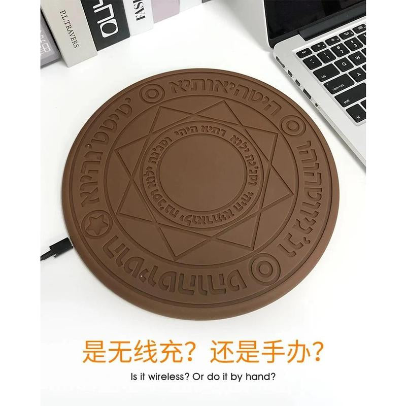 Cardcaptor Sakura Magic Array Wireless Charger Toy for Iphone Smart Phone QI Wireless Fast Charging Clow CLAMP Gift Smartphone Cellphone Electronic