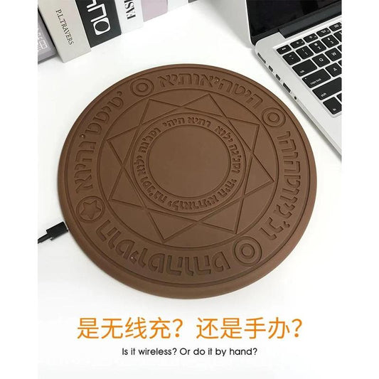Cardcaptor Sakura Magic Array Wireless Charger Toy for Iphone Smart Phone QI Wireless Fast Charging Clow CLAMP Gift Smartphone Cellphone Electronic