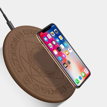 Cardcaptor Sakura Magic Array Wireless Charger Toy for Iphone Smart Phone QI Wireless Fast Charging Clow CLAMP Gift Smartphone Cellphone Electronic