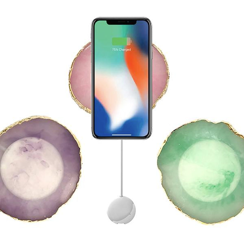 Phunkee Tree Wireless Charging Agate Crystal Pads (Fast Charge) Charger