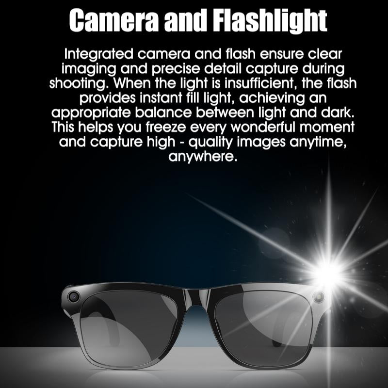 HYUNDAI XK ONE Pro Intelligent Camera and Video Glasses, Built-In High-Definition Camera, Equipped with Surround Sound Headphones and Speakers,Have Smart Polarized Lenses That Block Blue Light. They Are Suitable for Daily Activities Such Work and Driving.